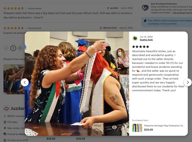 CRES graduation stoles 2024 - 50 stoles | AMCHA Initiative